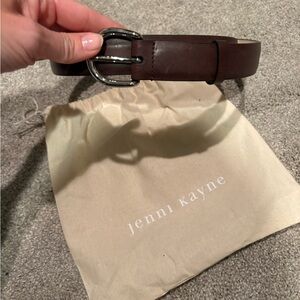Jenni Kayne Dark Brown Leather Belt Bag
